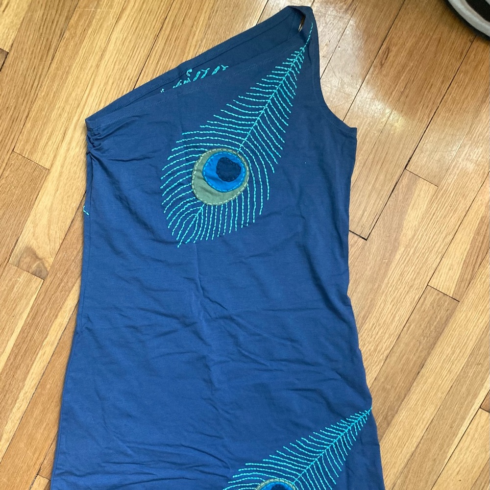 Synergy Organics One Shoulder Mini Dress, Size L